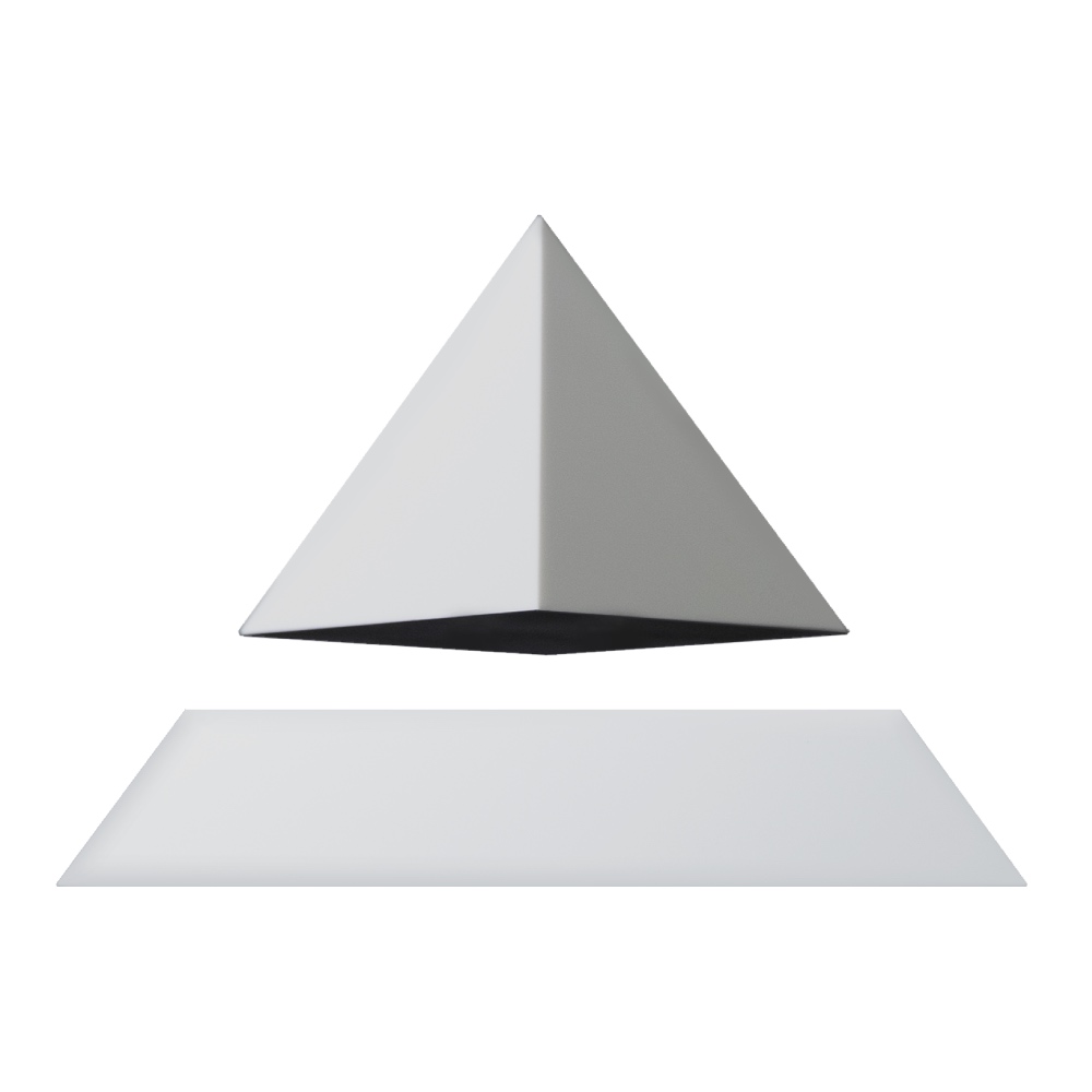 Levitating pyramid Py by Flyte White-White