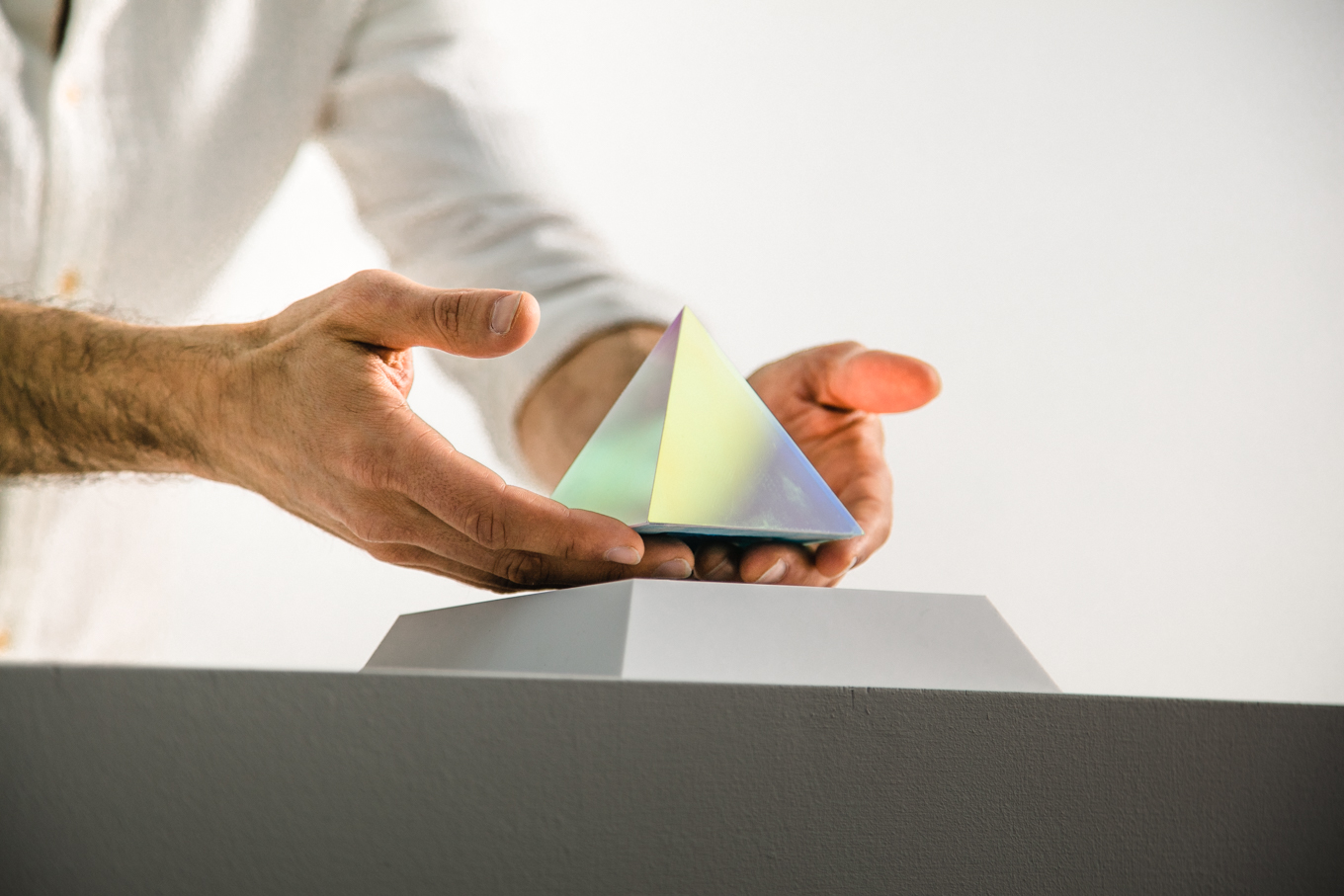 Py levitating pyramid