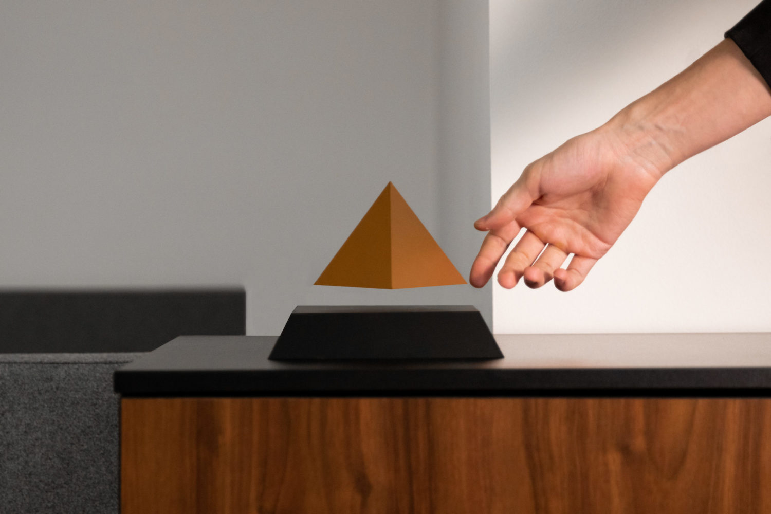 Py levitating pyramid55